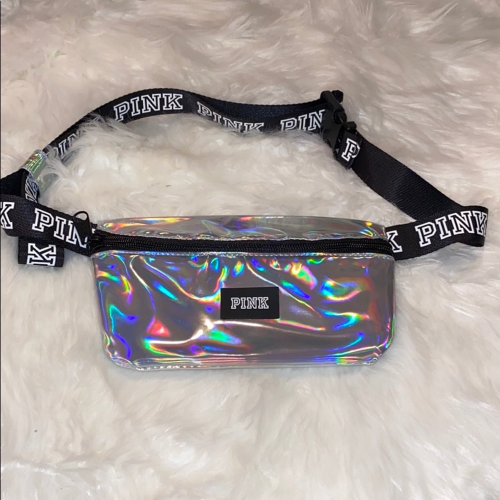 PINK Victoria’s Secret Holographic Fanny Pack